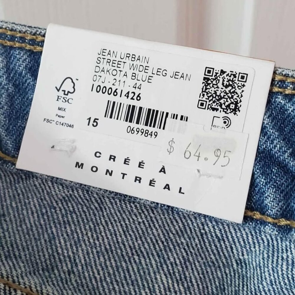 Ladies Garage Street Wide Leg Jeans- size 15/32- High Waisted - Picture 5 of 7